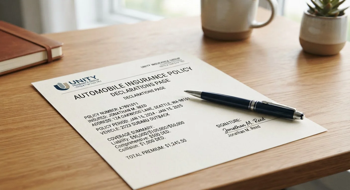 Auto Insurance Glossary: Terms Every Policyholder Should Recognize