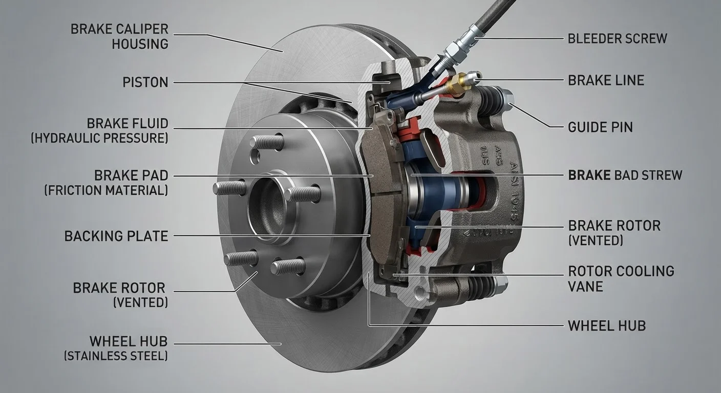 Brake Pads, Rotors, and Calipers: How Your Braking System Actually Works