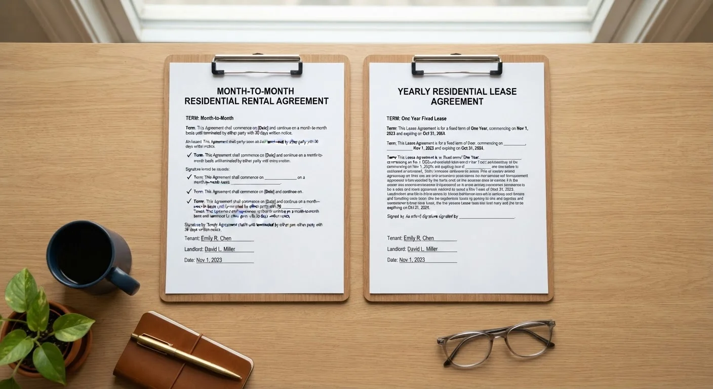 Month-to-Month vs. Fixed-Term Lease: Which Works Better for You?