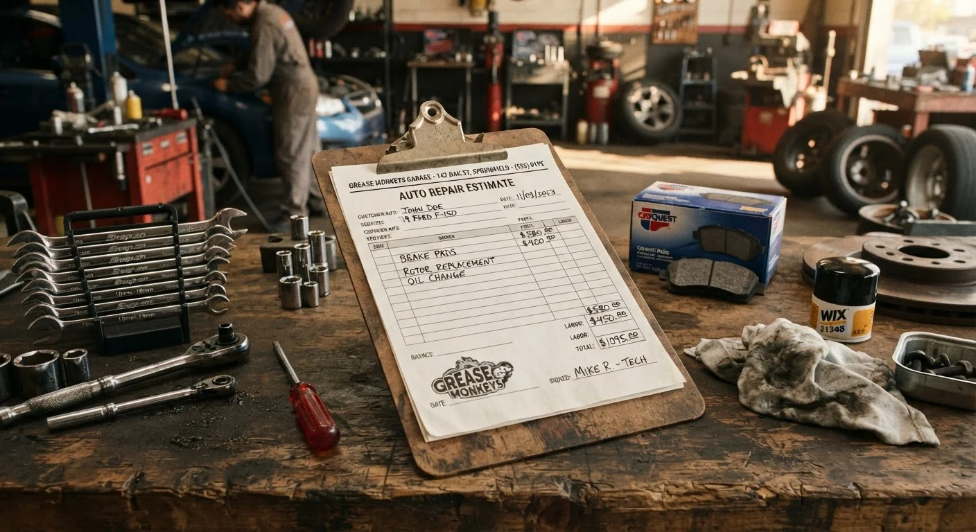 Reading a Mechanic's Estimate Without Getting Lost in the Jargon